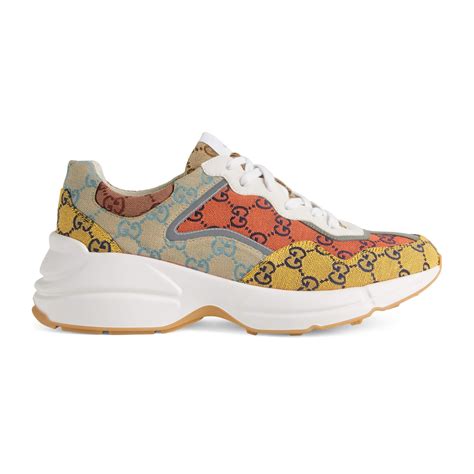 men gucci rhyton sneakers|gucci rhyton multicolor sneakers men.